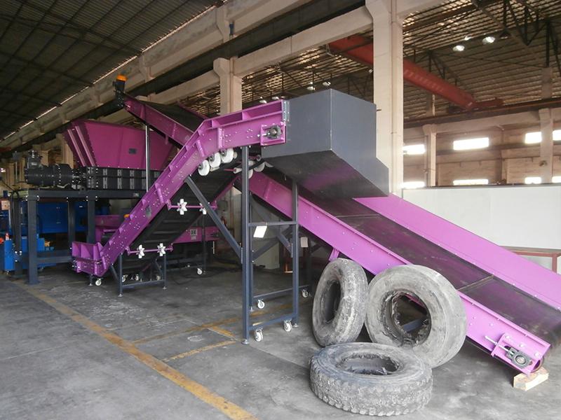 Máquina de trituração de sucata de metal de alta qualidade eixo duplo pneu  shredder para venda